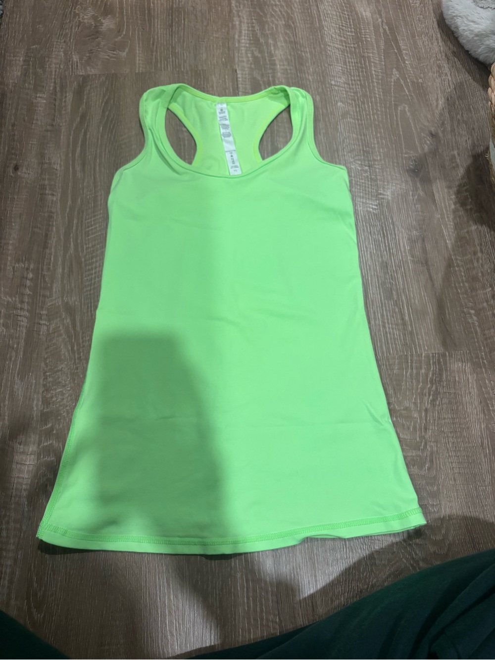lululemon athletica Neon Green Racerback Tank